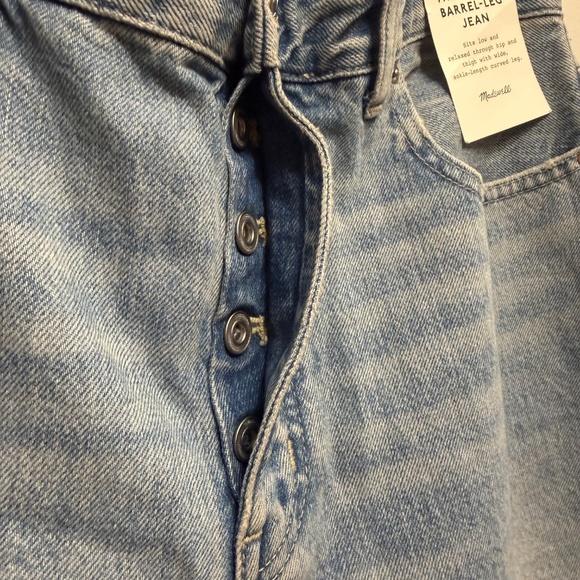 Madewell, The Darted Barrel-Leg Jean, MSRP $148, NWT CURRENT - Picture 9 of 15